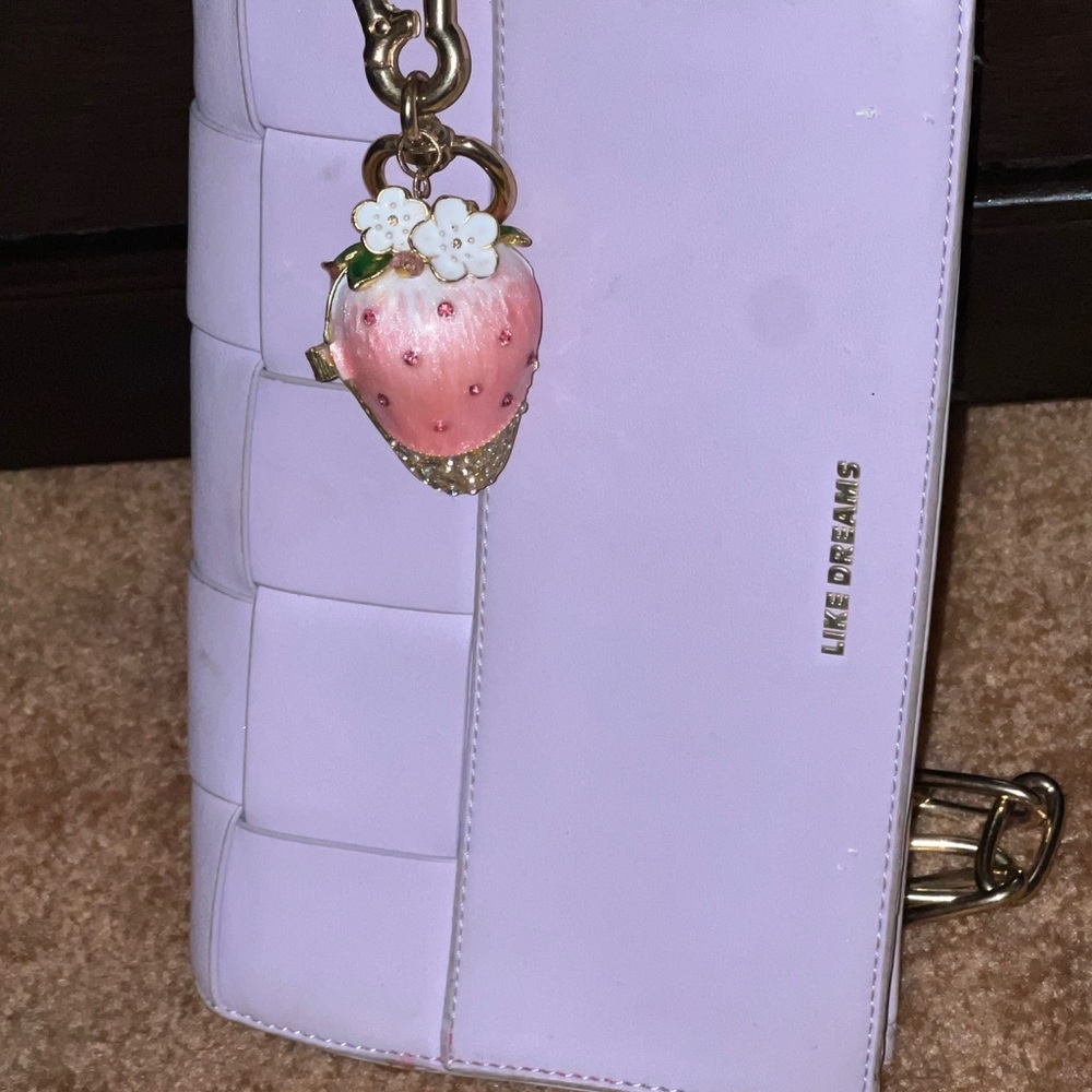 Strawberry container Purse/key fob